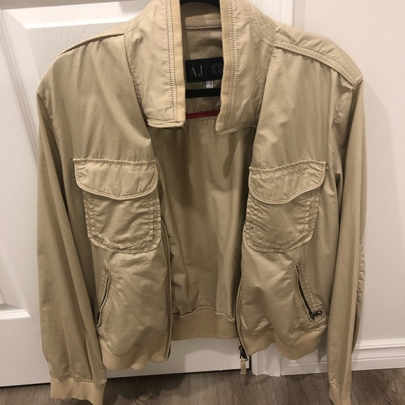 Men’s Armani Jeans Retro Bomber Jacket - Picture 3 of 9